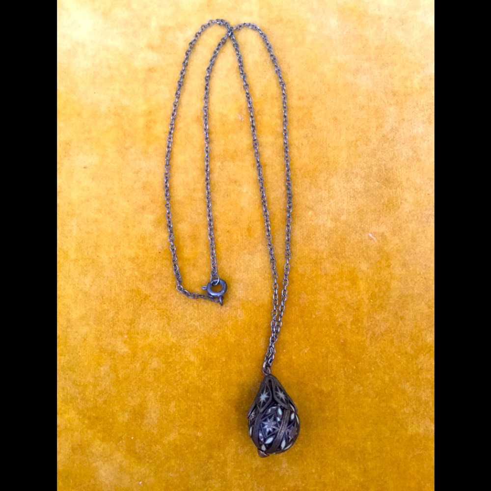 Beautiful vintage retro pendant necklace boho bohemian art antique ornament - Picture 2 of 2
